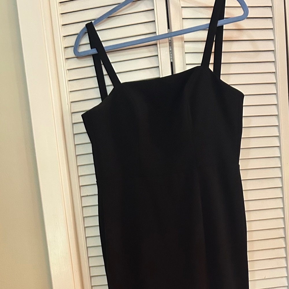 Long cocktail dress with sexy slit in front